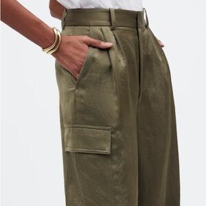 Madewell Khaki Straight-Leg Pants